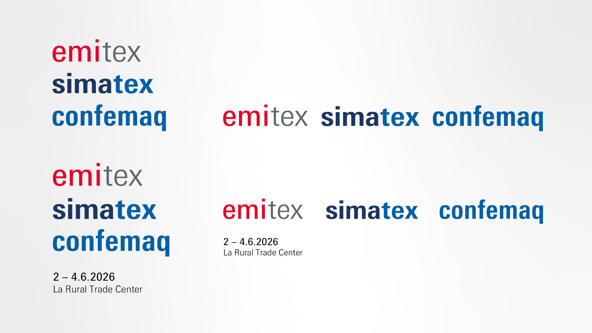 Emitex - Simatex - Confemaq: Logos